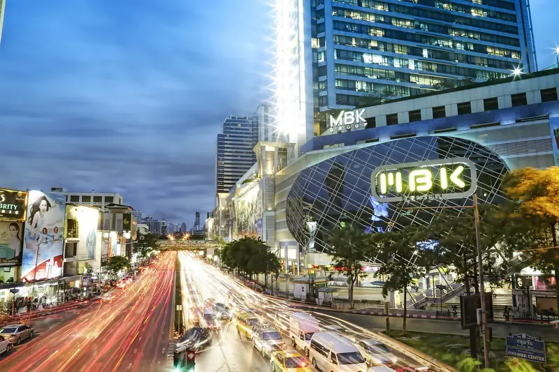 City lights in Bangkok
