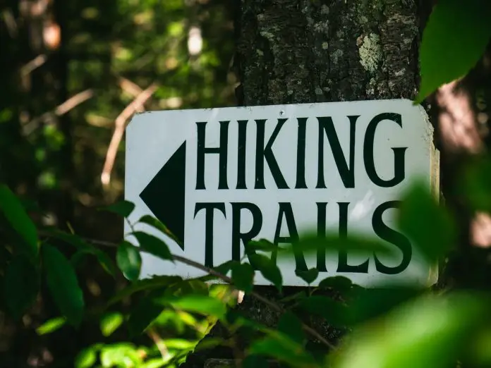 Hiking Trails Sign