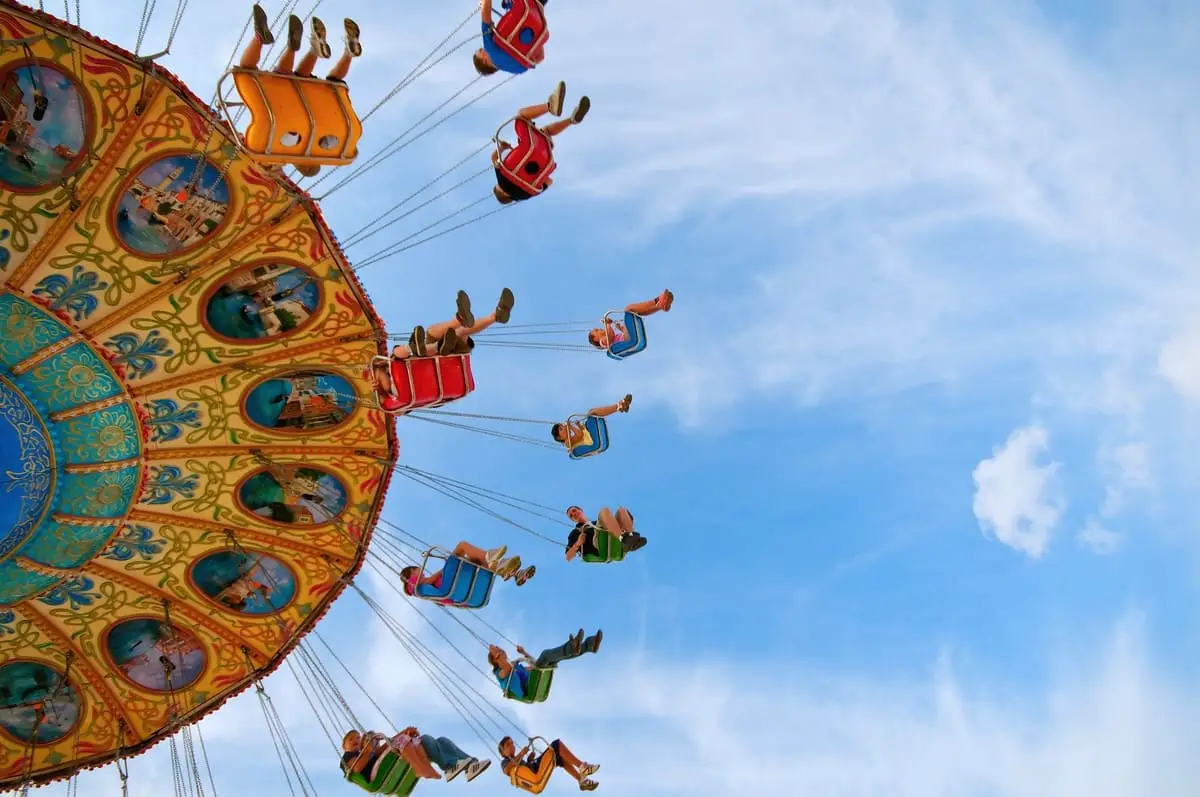 people-on-a-carnival-swing-ride