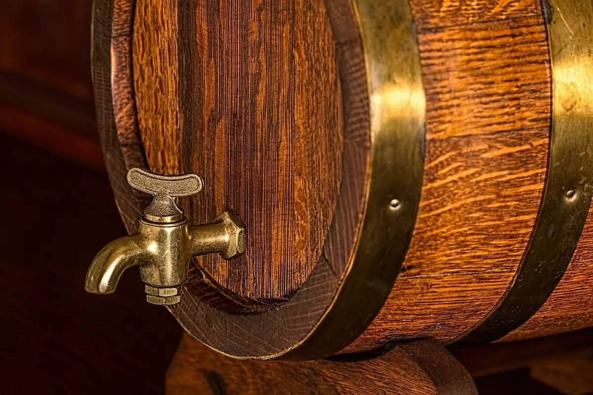 Photo of barrel keg in bar